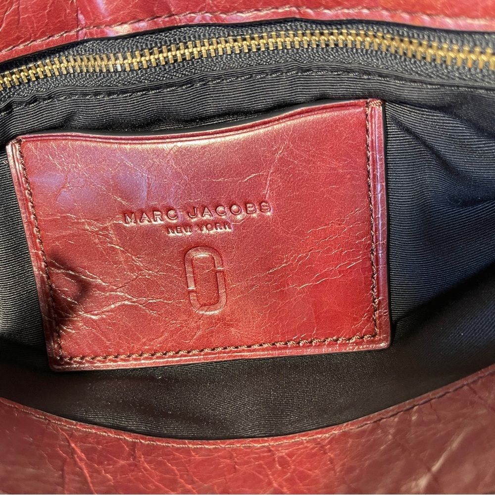 The Marc Jacobs Red Leather Studded Envelope Crossbody Bag - Picture 11 of 15